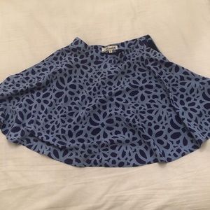 Silk flower skirt blue